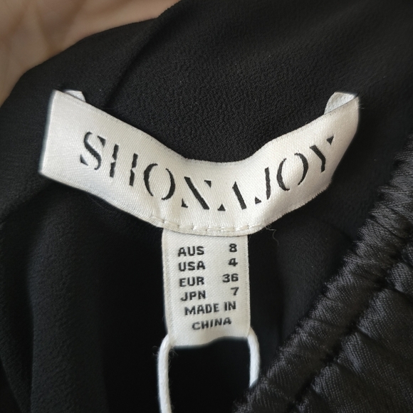 NWT Shona Joy Revolve Giselle Ruched Halter Mini Dress Black 4 - Picture 8 of 11